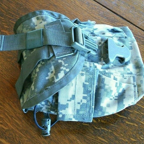 US Military 1 QT Army Molle ll Green Camo Utility Canteen Cover Pouch Equipment - Picture 10 of 16